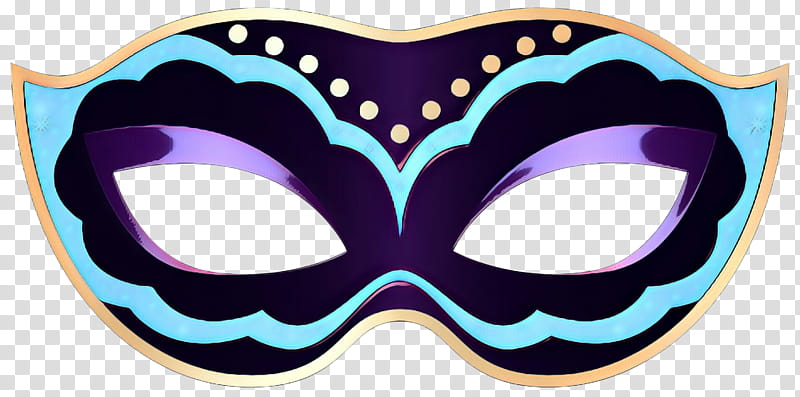 mask purple masque aqua teal, Pop Art, Retro, Vintage, Turquoise, Violet, Costume, Mardi Gras transparent background PNG clipart