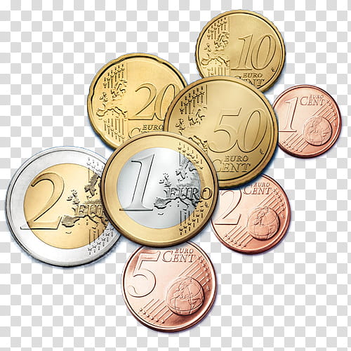 assorted-denomination coin lot transparent background PNG clipart