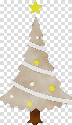 Christmas tree, Watercolor, Paint, Wet Ink, Christmas Decoration, Holiday Ornament, Christmas Ornament, Interior Design transparent background PNG clipart thumbnail