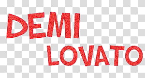 Texto Demi Lovato transparent background PNG clipart thumbnail