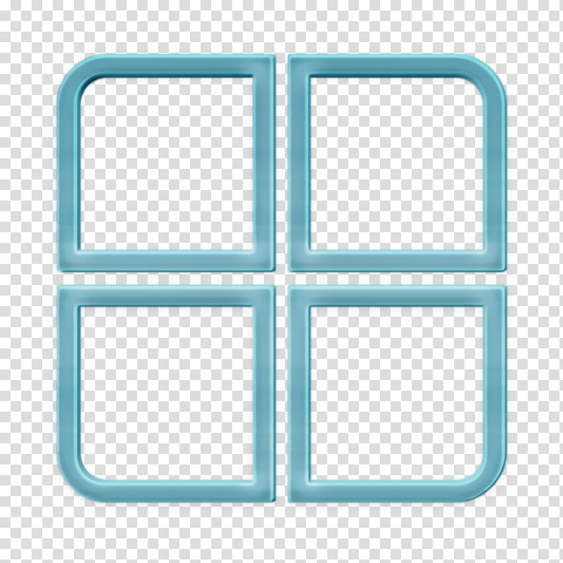 dashboard icon grid icon menu icon, Menu Icon Icon, Turquoise, Line, Rectangle, Square transparent background PNG clipart