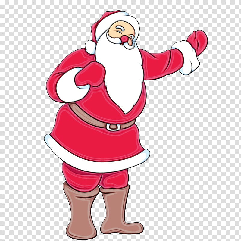 Santa Claus, Watercolor, Paint, Wet Ink, Royaltyfree, , Videoblocks, Christmas Ornament transparent background PNG clipart