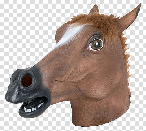 , brown horse mask transparent background PNG clipart