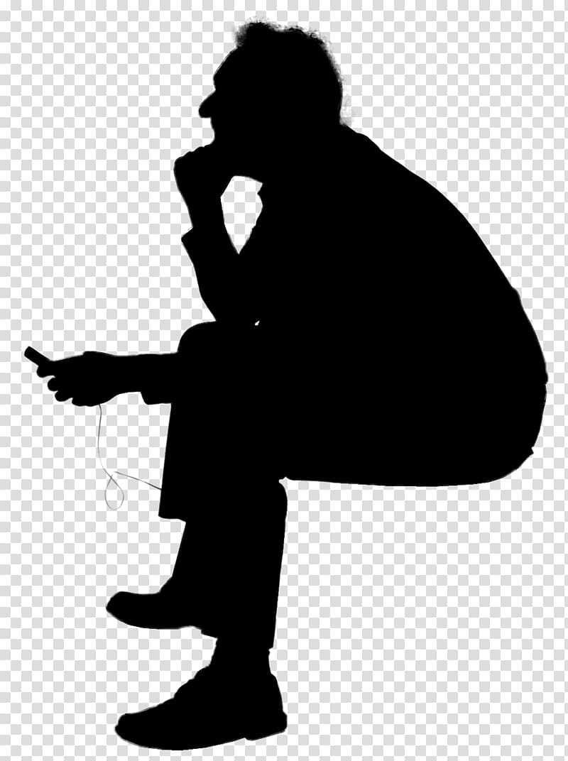 person silhouette sitting
