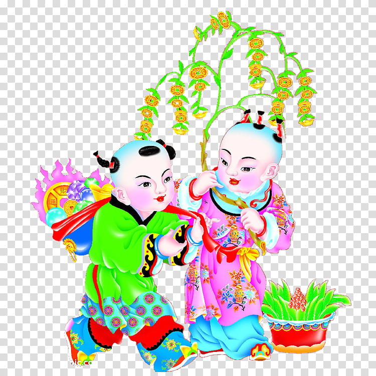Chinese New Year Artwork, Film, Mascot, Cartoon, Drawing, Fuwa, Human, Area transparent background PNG clipart