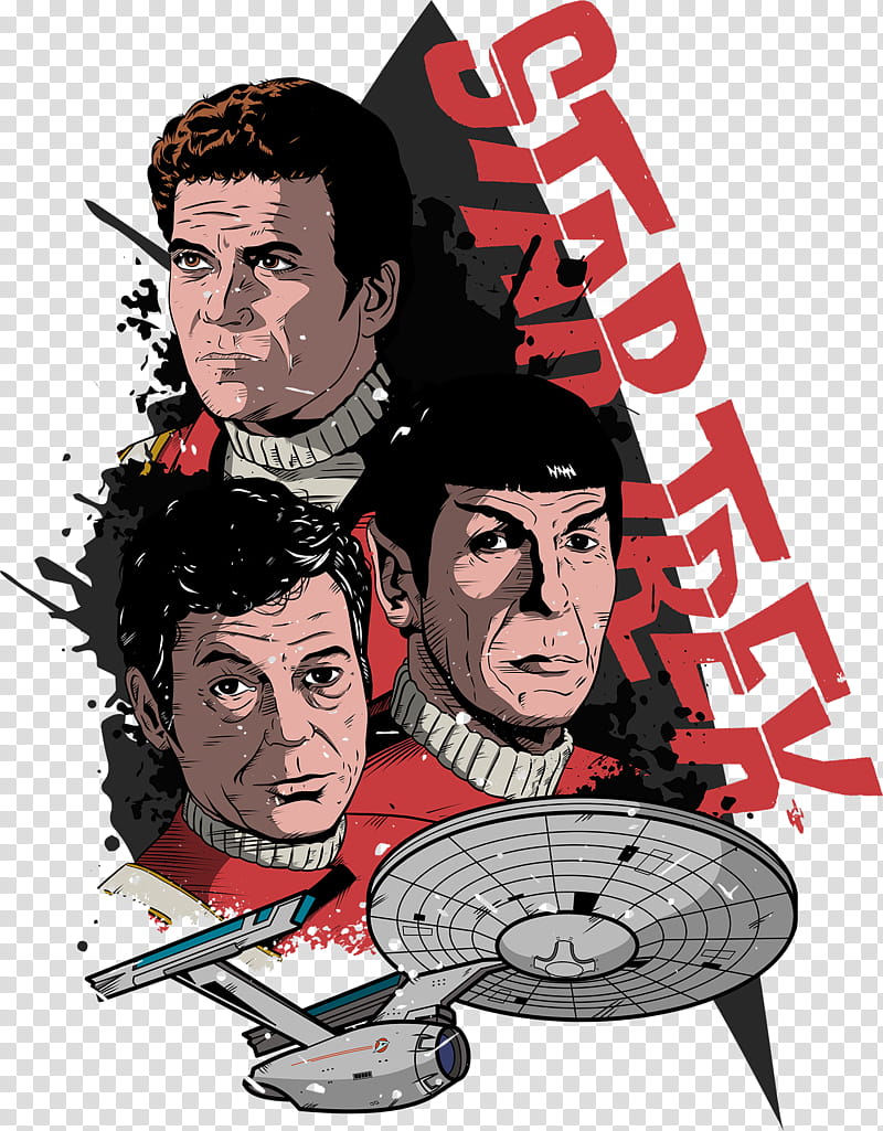 Star, William Shatner, Spock, Star Trek V The Final Frontier, Star Trek The Original Series, Scotty, Star Trek The Animated Series, James T Kirk transparent background PNG clipart