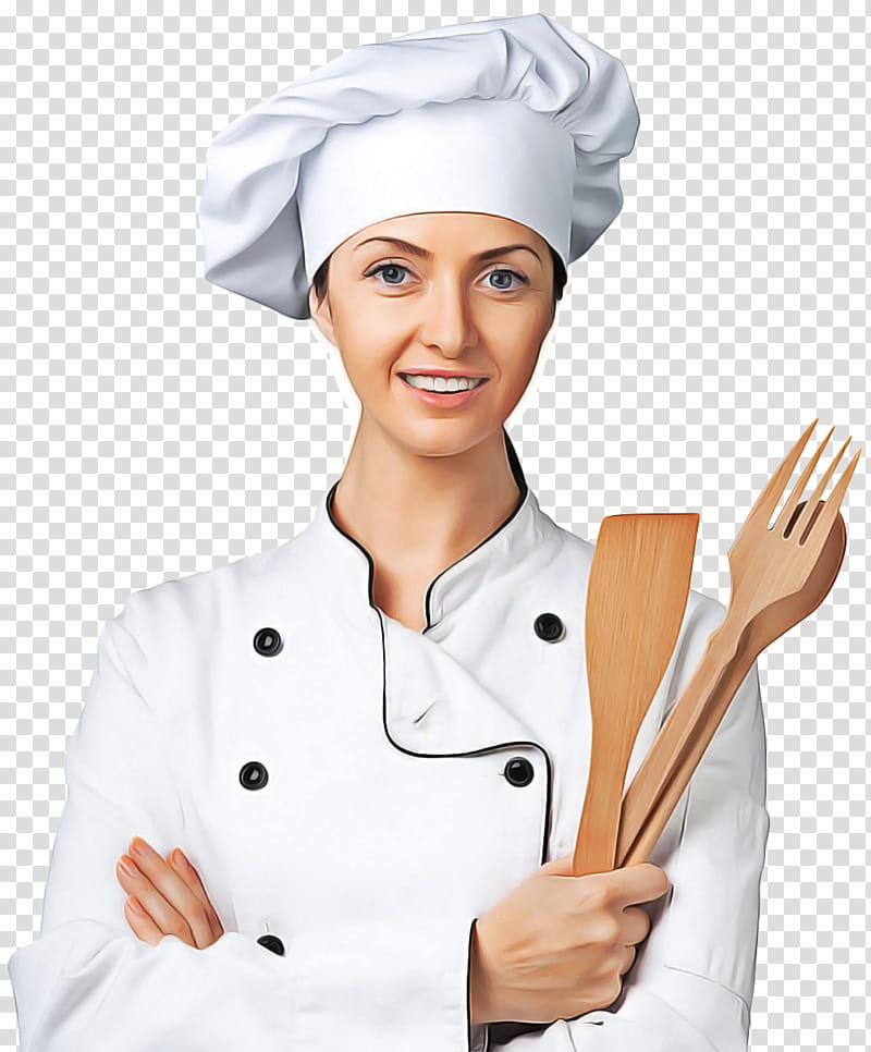 Wooden spoon, Cook, Chefs Uniform, Chief Cook, Baker, Finger, Gesture, Health Care Provider transparent background PNG clipart