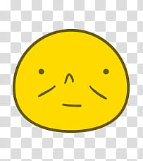 yellow emoji transparent background PNG clipart