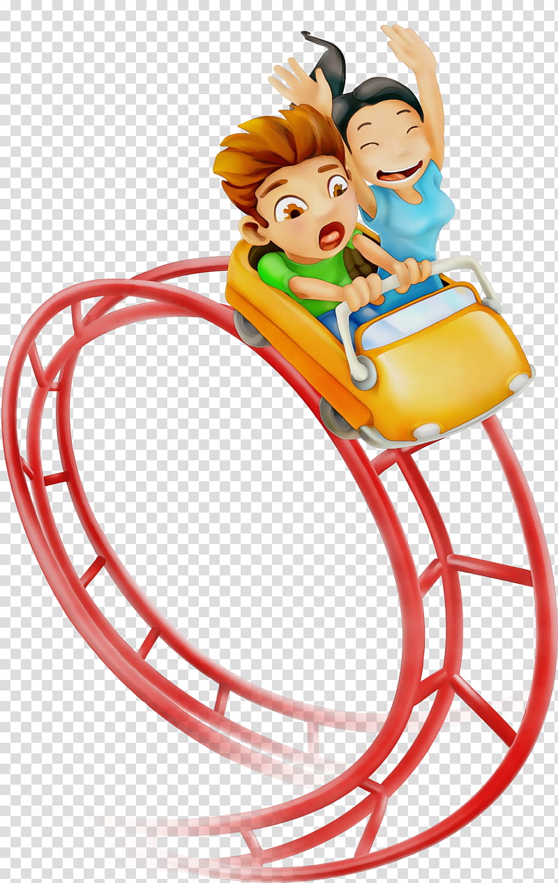 Park Roller Coaster Amusement Park Child Attraction Drawing