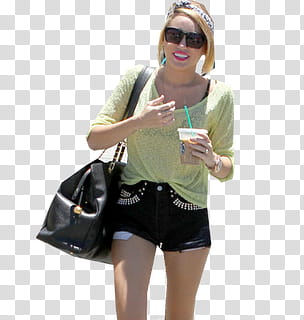 MileyCyrus Caminando por LA transparent background PNG clipart