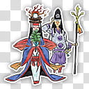 Okami Characters Icon , Queen Himiko and Tao Trooper transparent background PNG clipart