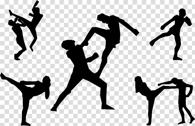 Exercise, Muay Thai, Kickboxing, Martial Arts, Silhouette, Mixed Martial Arts, Karate, Combat Sport transparent background PNG clipart