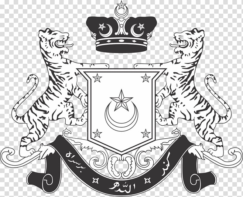 Malaysia Flag, Kumpulan Prasarana Rakyat Johor Sdn Bhd, Logo, Flag And Coat Of Arms Of Johor, Tangkak District, Johor Bahru, Black And White
, Line Art transparent background PNG clipart