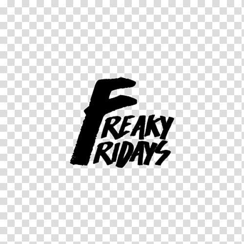 O, Freaky Fridays text art transparent background PNG clipart