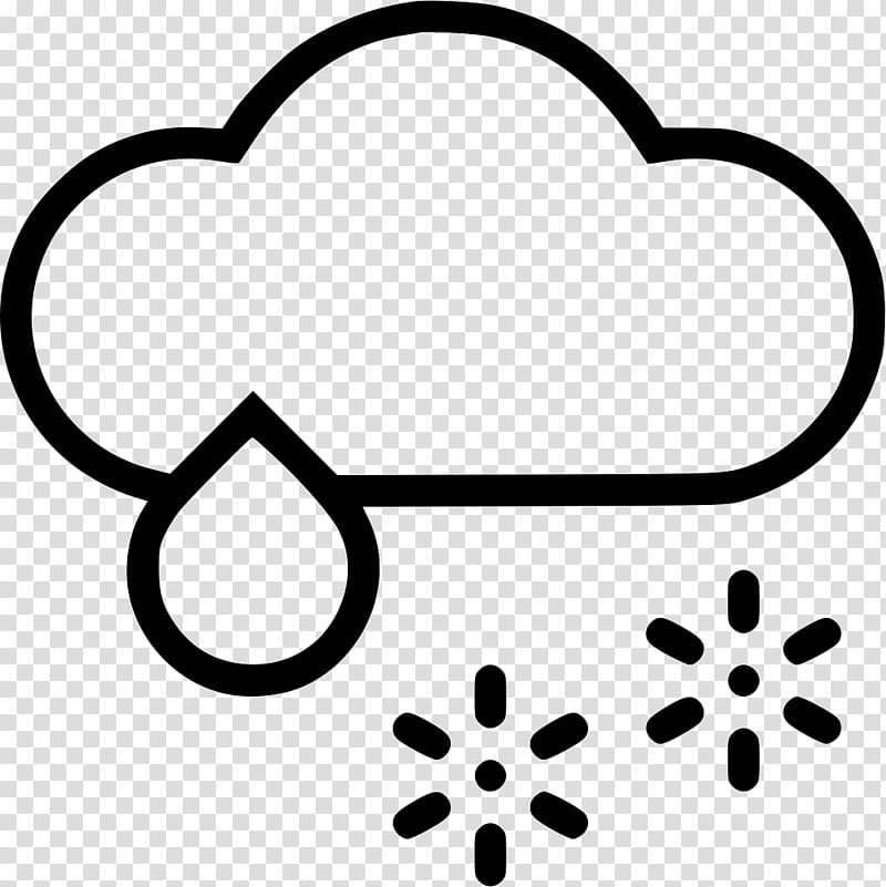 Rain Cloud, Snow, Rain And Snow Mixed, Snow Flurry, Weather, Storm, Hail, Black transparent background PNG clipart