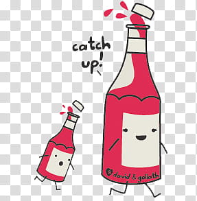 lovely IV, red and white bottles transparent background PNG clipart