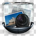 Sphere   , black and clear container of zoom lens and transparent background PNG clipart