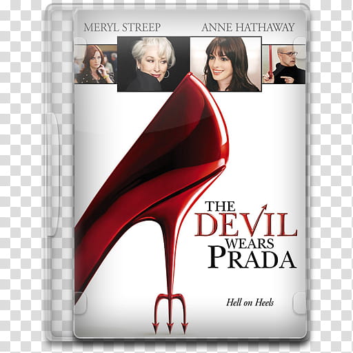 Movie Icon , The Devil Wears Prada, The Devil Wears Prada DVD case transparent background PNG clipart