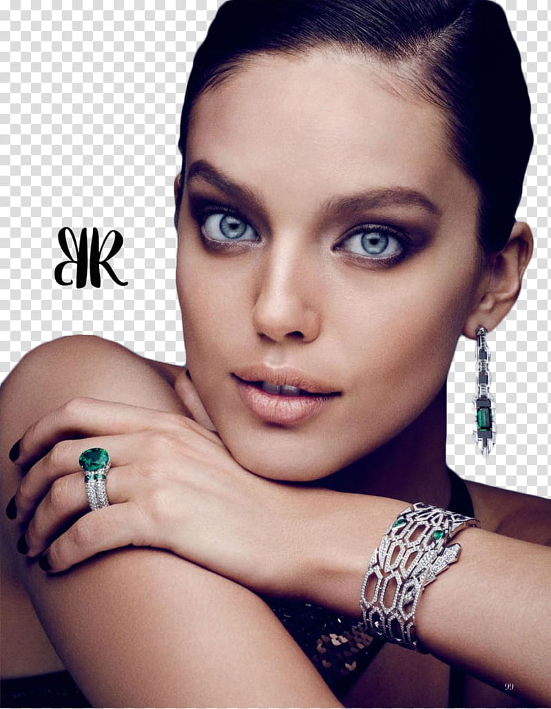 EMILY DIDONATO, woman with blue eyes and black hair wearing green gemstone-encrusted silver-colored jewelries transparent background PNG clipart