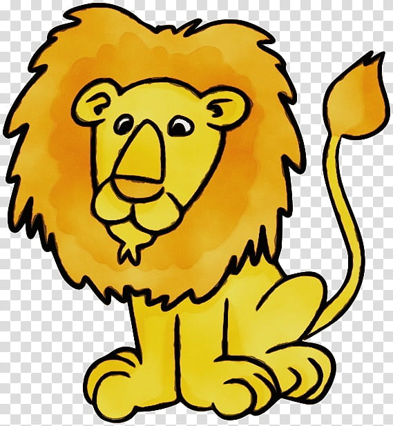 Lion Logo, Watercolor, Paint, Wet Ink, Blog, Yellow, Cartoon, Head transparent background PNG clipart