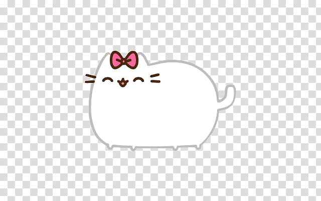 Pusheen , white cat emoji transparent background PNG clipart