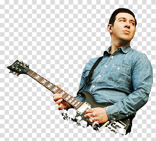 Avenged Sevenfold, man playing black electric guitar transparent background PNG clipart