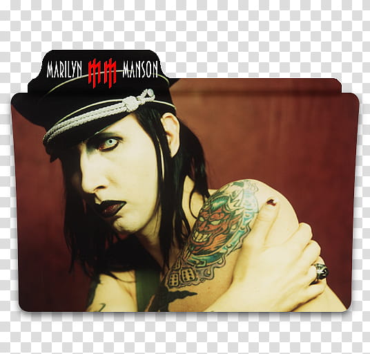 Marilyn Manson Folders, Marilyn Manson folder icon transparent background PNG clipart