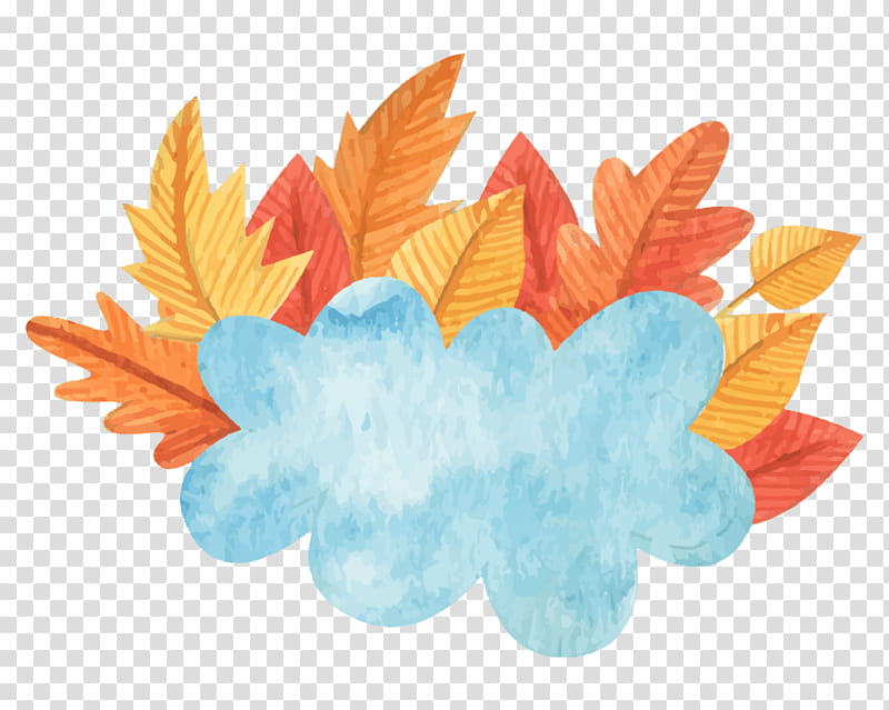 Autumn Leaves Watercolor, Watercolor Painting, Leaf, Season, Cloud, Autumn Leaf Color, Orange, Maple Leaf transparent background PNG clipart