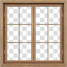 Windows ByunCamis, clear glass window with brown wooden frame illustration transparent background PNG clipart