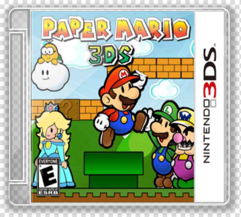 Super Mario Jewel Case, Paper Mario DS transparent background PNG clipart