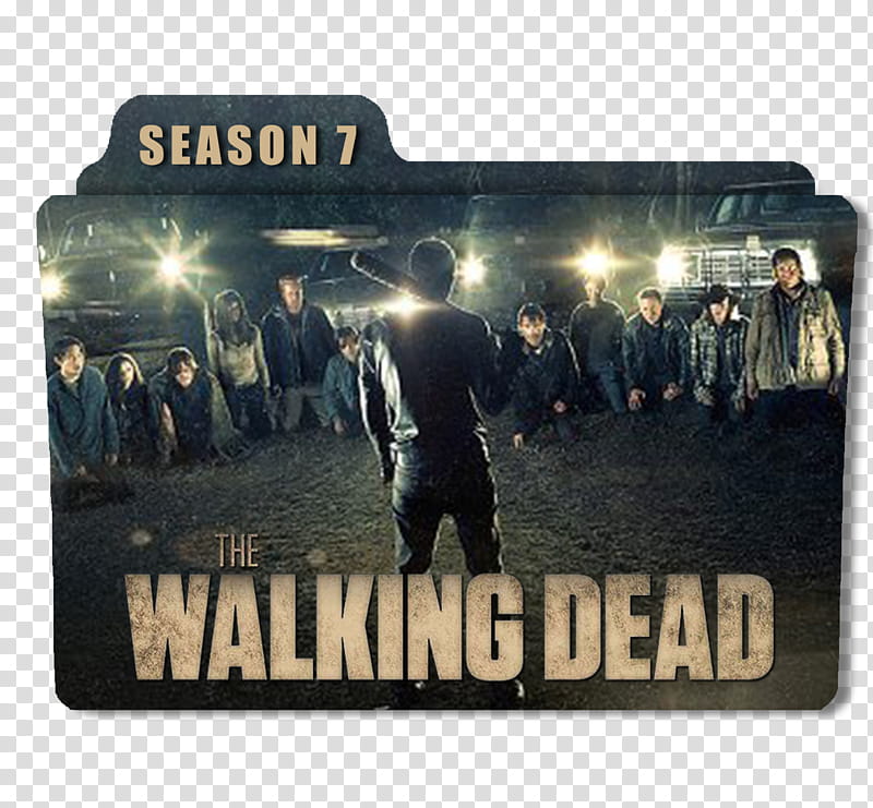 The Walking Dead Serie Folders, The Walking Dead season  themed folder art transparent background PNG clipart