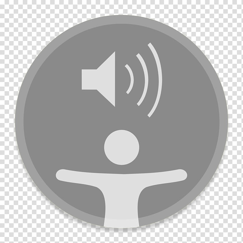 Button UI System Icons, VoiceOverUtility, gray and white speaker logo transparent background PNG clipart