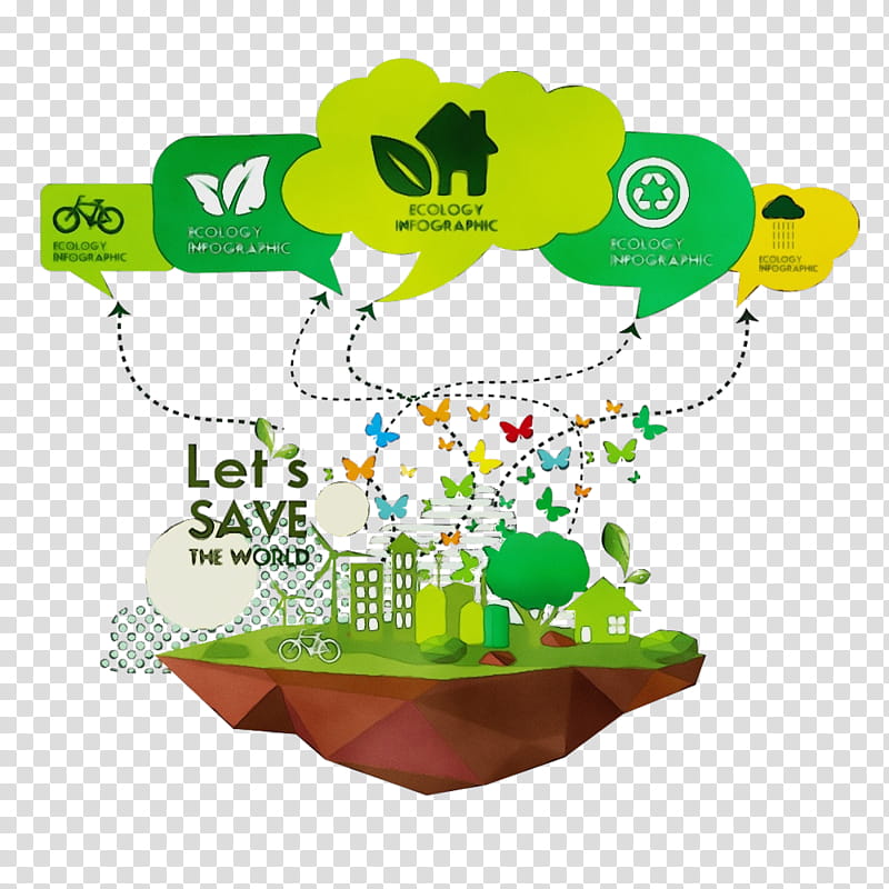 green symbol plant flower, Earth Day, Save The World, Save The Earth, Watercolor, Paint, Wet Ink transparent background PNG clipart