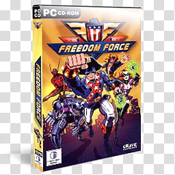 DVD Game Icons v, Freedom Force, PC CD-ROM Freedom Force case transparent background PNG clipart