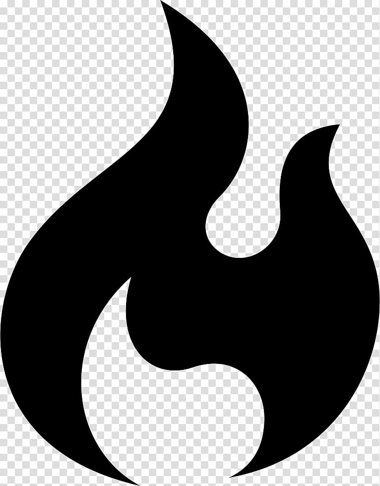 Firefighter Logo, Flame, Blackandwhite, Symbol transparent background PNG clipart