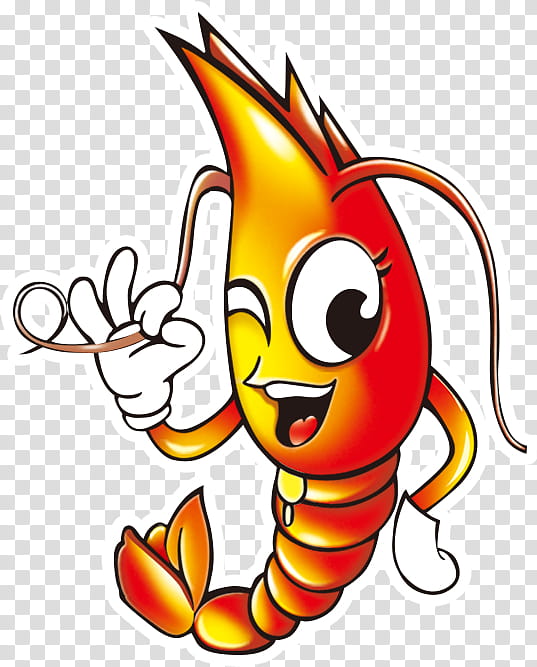 Shrimp, Cartoon, Caridean Shrimp, Drawing, Lobster, Seafood, Comics, Orange transparent background PNG clipart