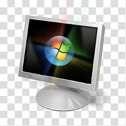 Windows Live For XP, gray flat screen computer monitor transparent background PNG clipart