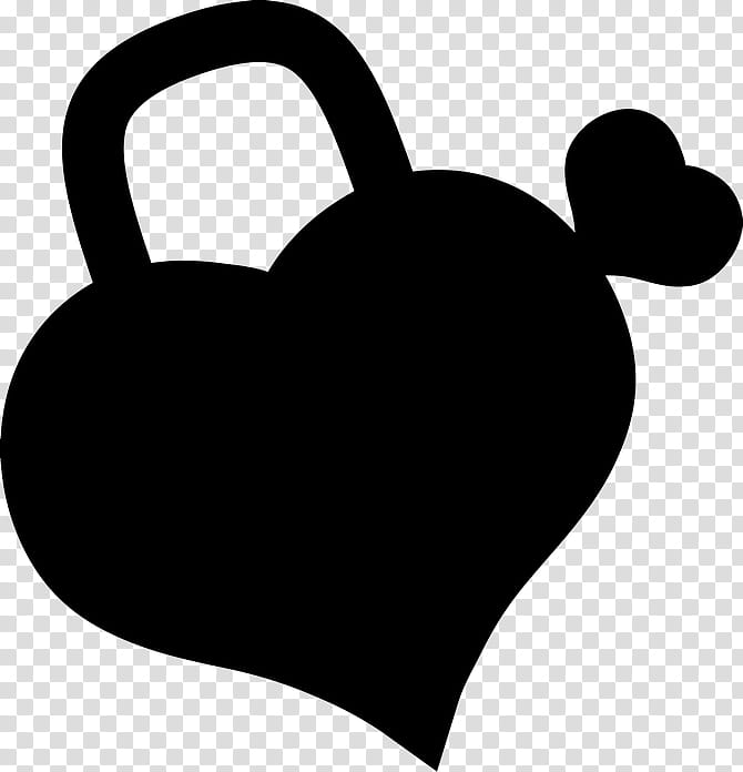 Silhouette Blackandwhite, Black M, Kettlebell transparent background PNG clipart