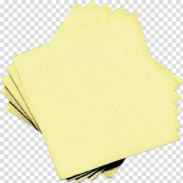 Yellow, Cloth Napkins, Towel, Kitchen Paper, Glove, Safety, Postit Note, Paper Product transparent background PNG clipart