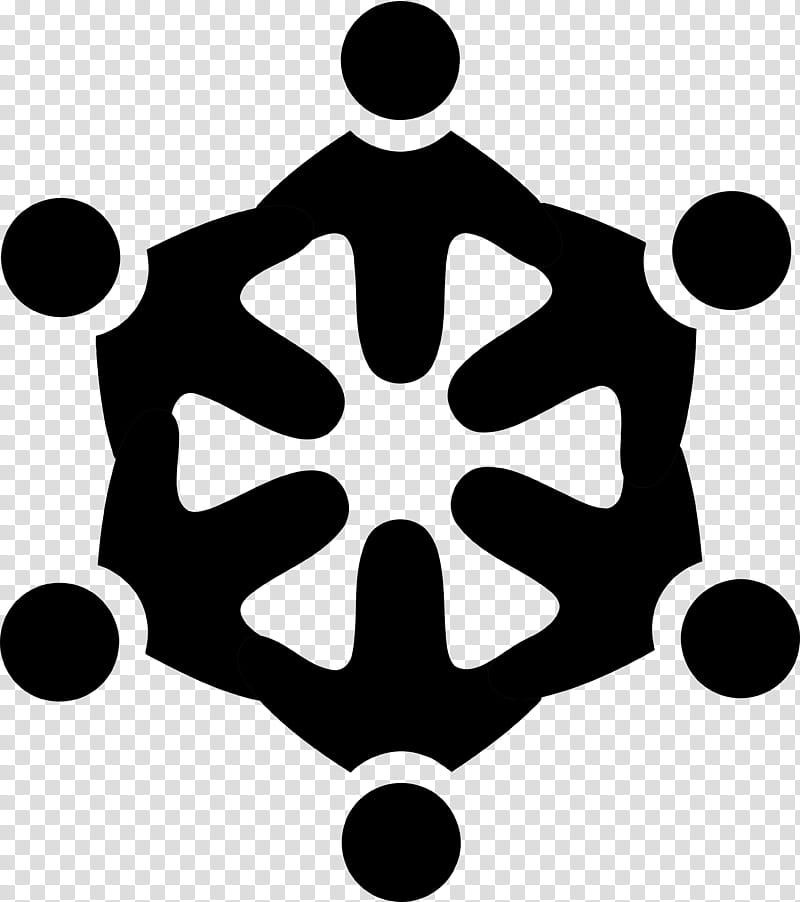 Community Icon, Icon Design, Residents Association, Symbol, Circle, Logo, Symmetry, Blackandwhite transparent background PNG clipart