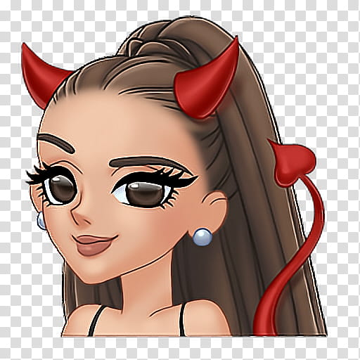 Emoji Drawing, Dangerous Woman, Moonlight, Sticker, Arianators, Ariana Grande, Cartoon, Face transparent background PNG clipart