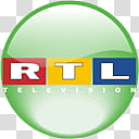 Television Channel logo icons, RTL transparent background PNG clipart