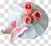 Roses and cakes s, pink and white floral cake transparent background PNG clipart