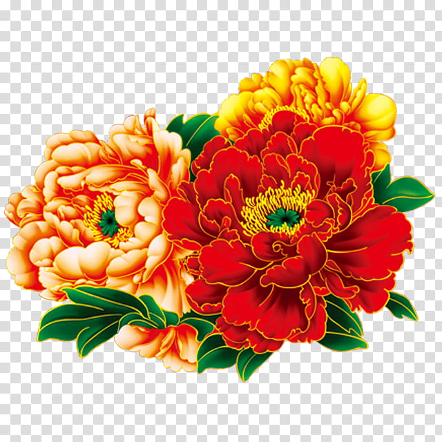 Floral Flower, Moutan Peony, Symbol, Sticker, Motif, Floral Emblem, Cut Flowers, Flower Arranging transparent background PNG clipart