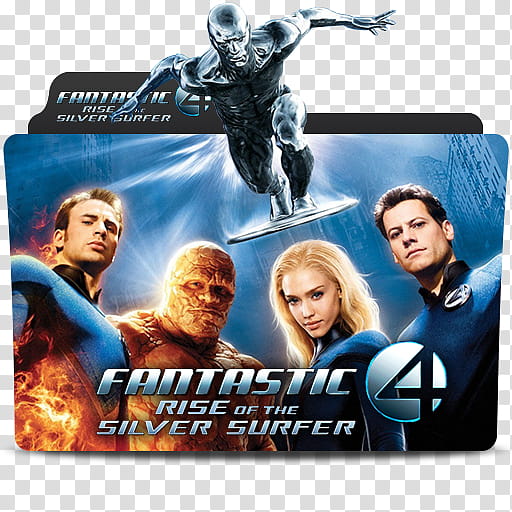 MARVEL Fantastic Four Folder Icon , fantasticfourriseofthesilversurfer transparent background PNG clipart