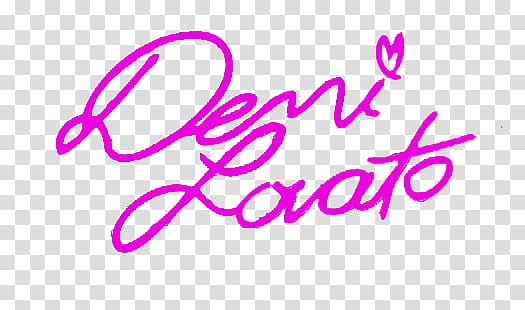 firmas de Demi Lovato transparent background PNG clipart