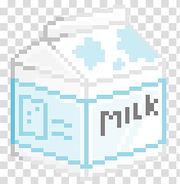 Aesthetic, white and blue Milk box illustration transparent background PNG clipart