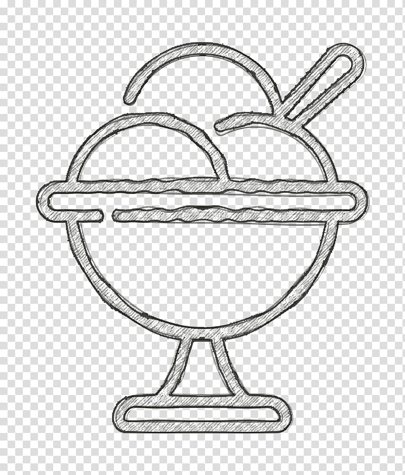 Desserts and candies icon Sweet icon Ice cream icon, Line Art, Coloring Book, Serveware, Drawing transparent background PNG clipart
