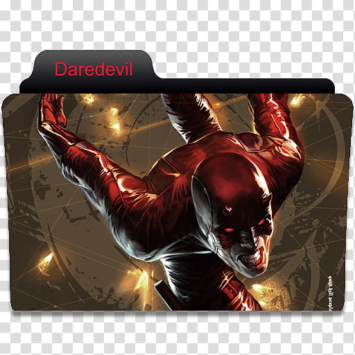 Marvel Comics Folder , Daredevil transparent background PNG clipart