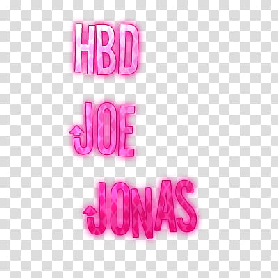 Texto Hbd Joe Jonas transparent background PNG clipart